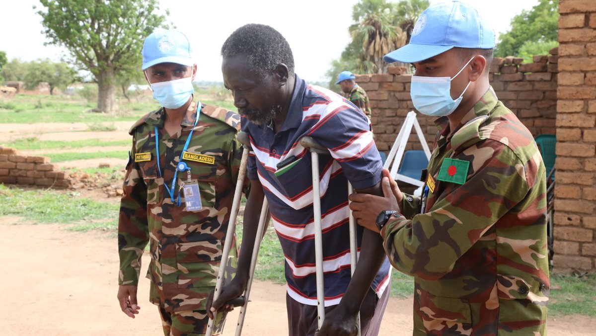 banbatt1_UNISFA's tweet photo. BANBATT Free Medical Campaign reaches Hundreds in #Kadugli. Local authority representatives commended #BANBATT for the initiative.
#unisfa_1 #UnitedNations #peacekeeping #bangladesharmy π§π© #peacekeeper #jbvmm #Sudan #Medical https://t.co/GZwirAPM1G