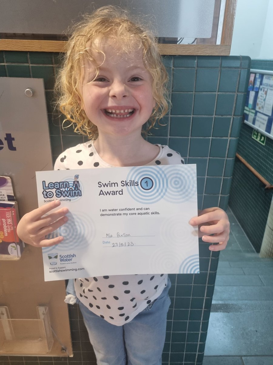 Mia p1a moved up swim skills 2 last week 🏊‍♀️<a href="/WoodheadPrimary/">Woodhead Primary School & Nursery Class</a>