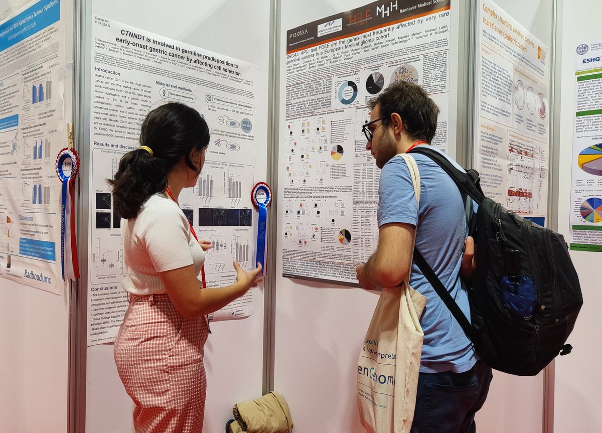 The #ESHG2023 has concluded. Our PhD candidate <a href="/Cristinaherpar/">Cristina Herrera</a> had the opportunity to share with the #genetics community a summary of all she's being doing during the last four years 🙌 Thanks <a href="/eshgsociety/">European Society of Human Genetics (ESHG)</a> for the opportunity!