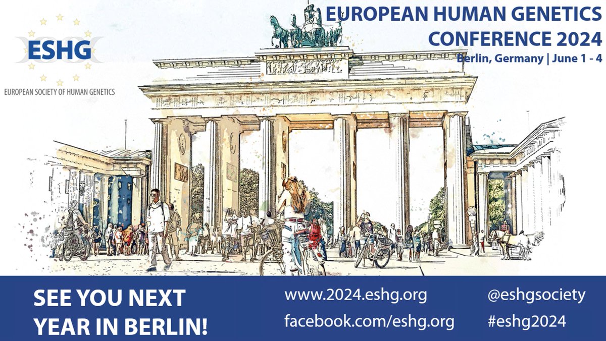 See you next year in Berlin at #eshg2024 and have a safe trip home.
#genetics #genomics #eshg2023