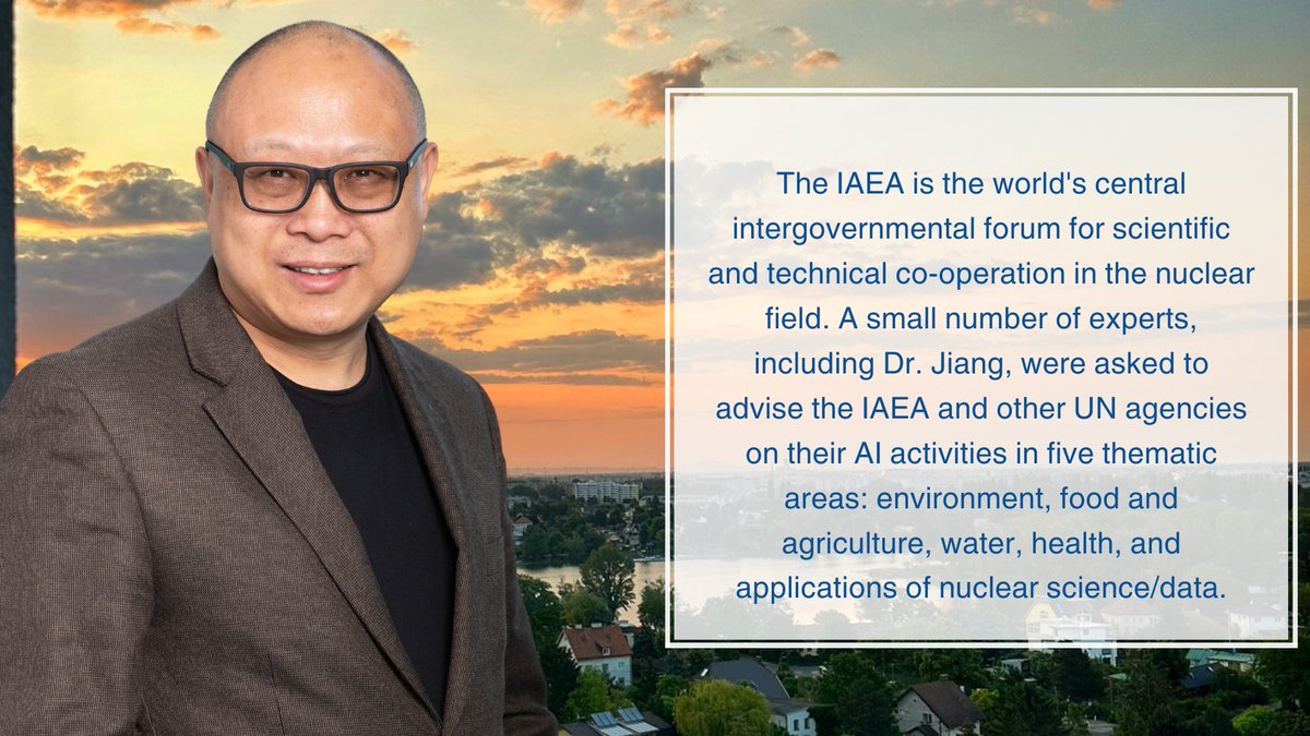 Last week, @SteveJiangPhD participated in the International Atomic Energy Agency (@iaeaorg) Consultancy Meeting on Artificial Intelligence for Nuclear Applications in Vienna, where he was the lead health expert sharing insights into AI in radiation medicine disciplines. #IAEA #AI
