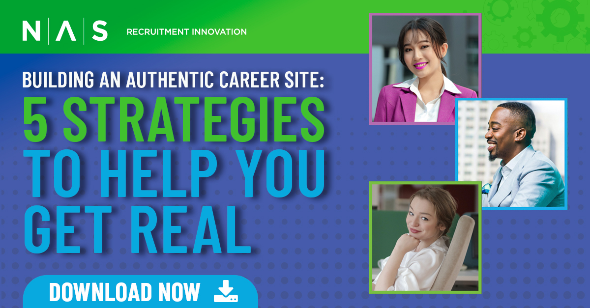 Check out our newly published eBook! Charles Kapec, Chief Creative Officer, explores the top five tips to infuse authenticity into your career site. Download your copy here: hubs.ly/Q01TjbFd0