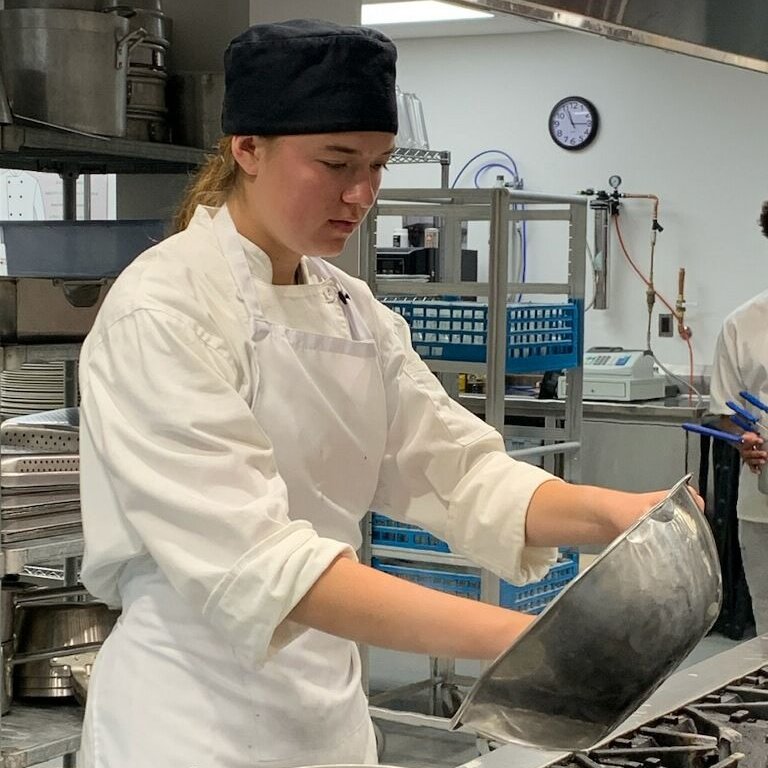 Tech Center Spotlight: Ashleigh Porter is a rising senior at FSK and a member of the Culinary Arts Program.  Her favorite part of the program is “the experiences that I can carry with me with both my classroom and the working field.” She plans to study marine biology in college.