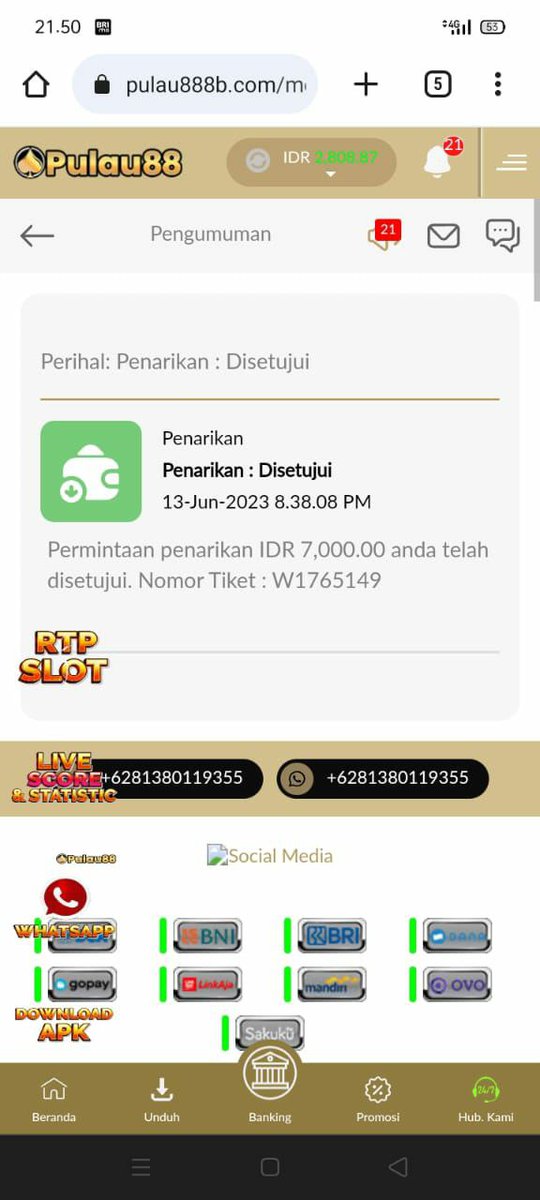PULAU88OFFICIAL's tweet photo. SPIN TIPIS AUTO FULL SENYUM🤩💸

📍LINK LOGIN:
🔗https://t.co/Tw5CGOos3E

📍LINK BOCORAN DAN LIVECHAT 24 JAM : 
🔗https://t.co/lBp2qN9a3D

#rtpslot #pulau88 #pulau88official #slot #slotonline #slotgacor https://t.co/GIRDpW9Dzn