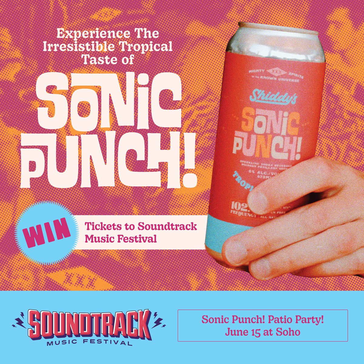 We’ll be hangin’ with @SeaChangeBeer on the @sohoyeg patio Thursday Afternoon for the Soundtrack Happy Hour. @Sonic1029 will be with us broadcasting live!

Come sip on some Sonic Punch!, crush a pizza,  and listen to The Barkells before they play #SMF2023 on Saturday!