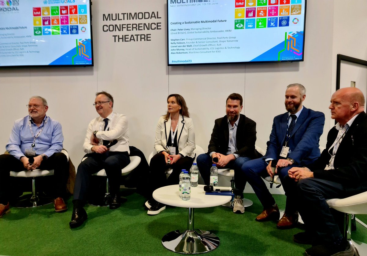 Wondering how to keep your #supplychain moving while Creating a #Sustainable #Multimodal Future? Join the panel now, in the #Multimodal23 Theatre, including CCL’s Head of #Sustainability John Murray…