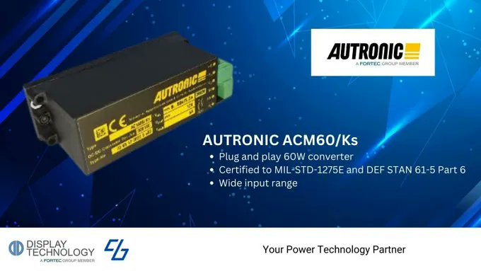 MoPowerA's tweet image. ACM60/Ks: a high-performance DC/DC converter with wide input range (9-60VDC) and -40°C to 100°C operating temperature. Compact (147mm x 35mm x 46mm) and lightweight (&amp;lt;400g) 
buff.ly/3xNsZ0o 
#DCConverter #HighPerformance