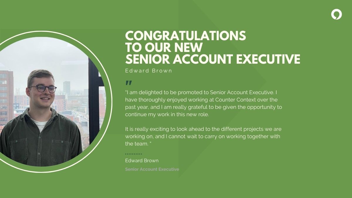 Congratulations to Edward Brown, who has been promoted to Senior Account Executive🎉