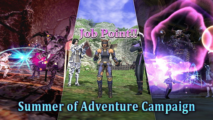 The Summer of Adventure Campaign is here! ➡️ sqex.to/dbKYl ✨ Chain Capacity Point Bonus Campaign ⚔️ High-Tier Mission Battlefield Campaign 🟠 Macrocosmic Orb Campaign Active through June 30 at 7:59 a.m. (PDT) / 2:59 p.m. (GMT) 📅