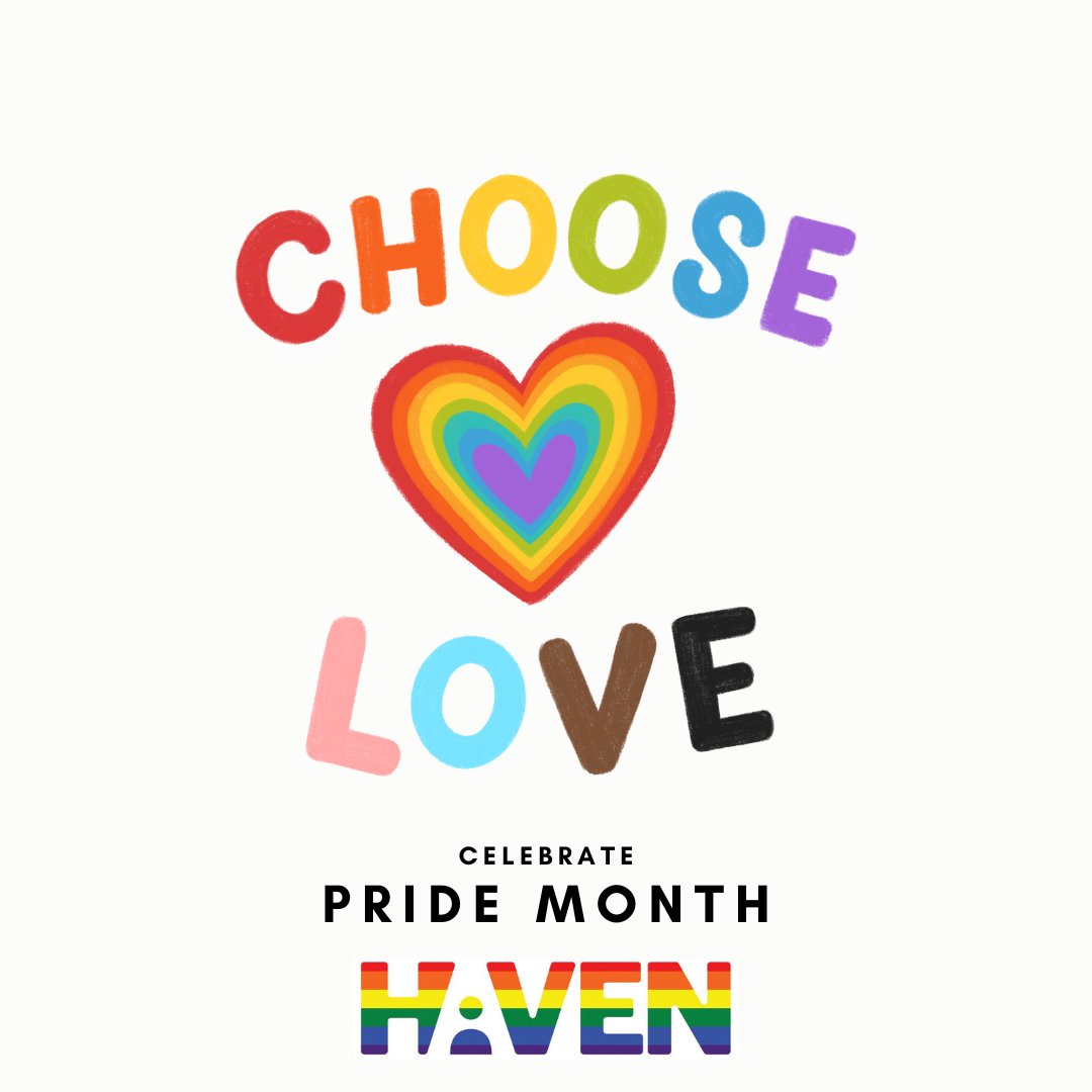 Happy Pride Month! 🌈 We are proud supporters of the LGBTQ+ community and celebrate the diversity and beauty of love! HAVEN is here for all survivors. Call our 24-7 support line at 603.994.SAFE (7233). You are not alone! #endingviolence #changinglives