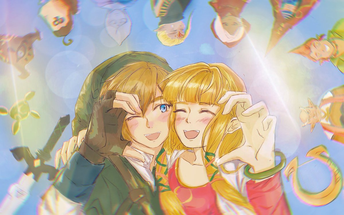 #ゼルダの伝説 #zelda
#skywardsword
#zelink
非常非常喜欢的天剑林塞❤️