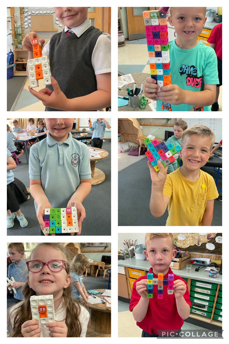 In p1 we do love our @numberblocks.  We love building with them and working together. @KirstyStephen3 @NAC_numeracy @NAC_PLA 
#collaboration #creativity #playistheway