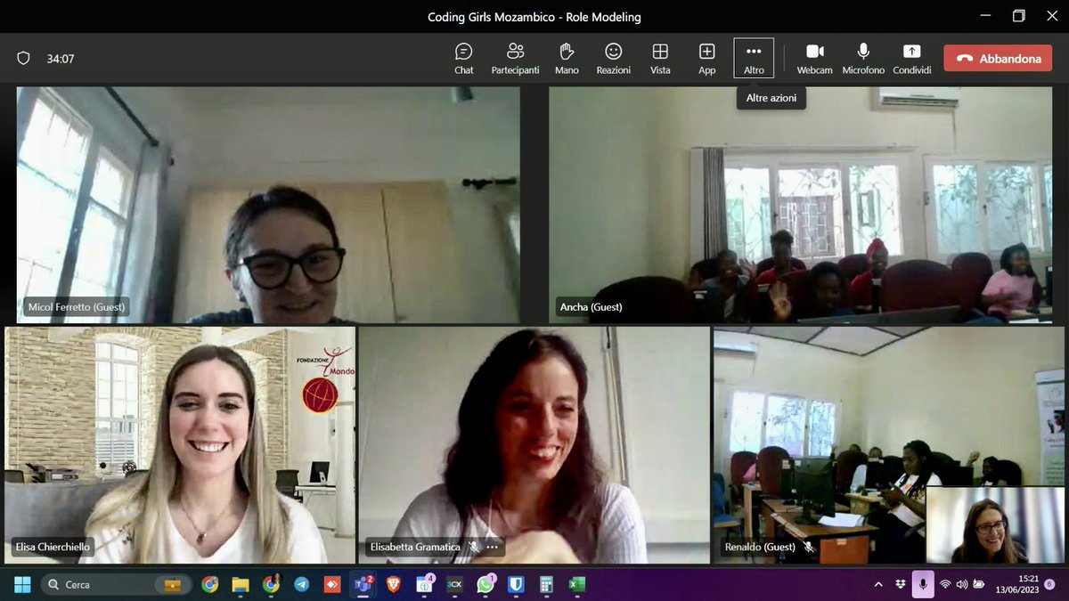 elisabettagram5's tweet photo. La parte più bella di un progetto? L’#ascolto e lo #scambio di esperienze, culture e mondi diversi.
Oggi il primo incontro di #rolemodeling per le nostre #CodingGirls in Mozambico!
👉🏻 https://t.co/jp4eMw1QRB
@fmdigitale
@ciesonlus
@aics_it https://t.co/bgqzQebneb
