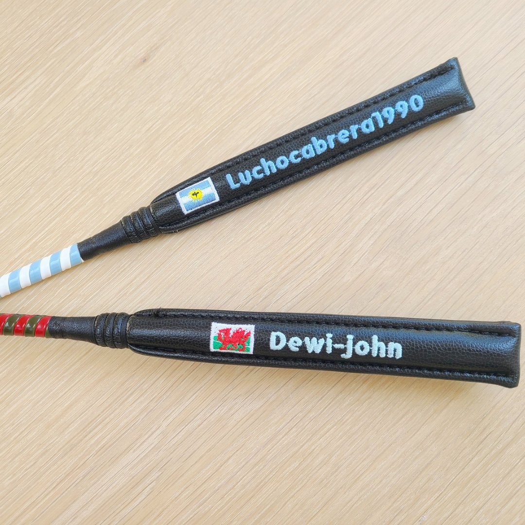 A couple of examples of flags added to embroidered pro cush whips. Designed by customers in our 'Customise It' section online. #procush #procushwhips #designonline #makeityourown