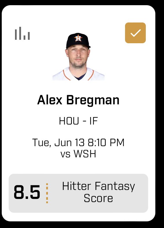 Phil of the Day📊

Bregman u8.5 Fantasy Score

Been struggling this year, hitting .243 with .730 OPS, career low. Faces Patrick Corbin in which he is batting .091 with a .091 OBP. 

JOIN PREMIUM HERE⬇️

dubclub.win/r/PhilMcKraken…

#prizepicks #mlb #nhl #picks #pair #locks #taco