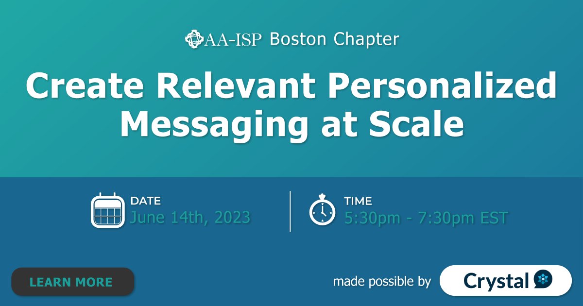 ✅TOMORROW! See you there? bit.ly/42eJQpF @icarolemahoney @CrystalKnowsMe @AA_ISP @ezCater #salesevent #salestraining