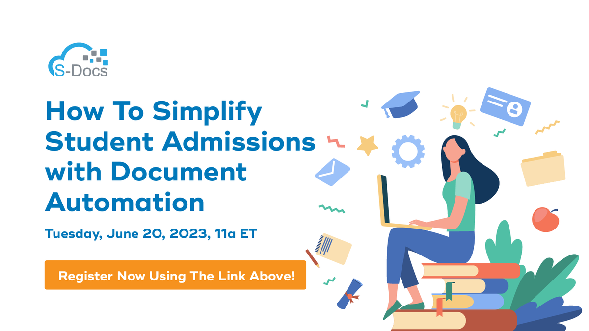 Sdocs's tweet image. Join us next week to see how modern admissions workflows can wow prospective students, save time for admissions staff, and reduce paper throughout the entire student lifecycle. Register here: bit.ly/3N3yKzD