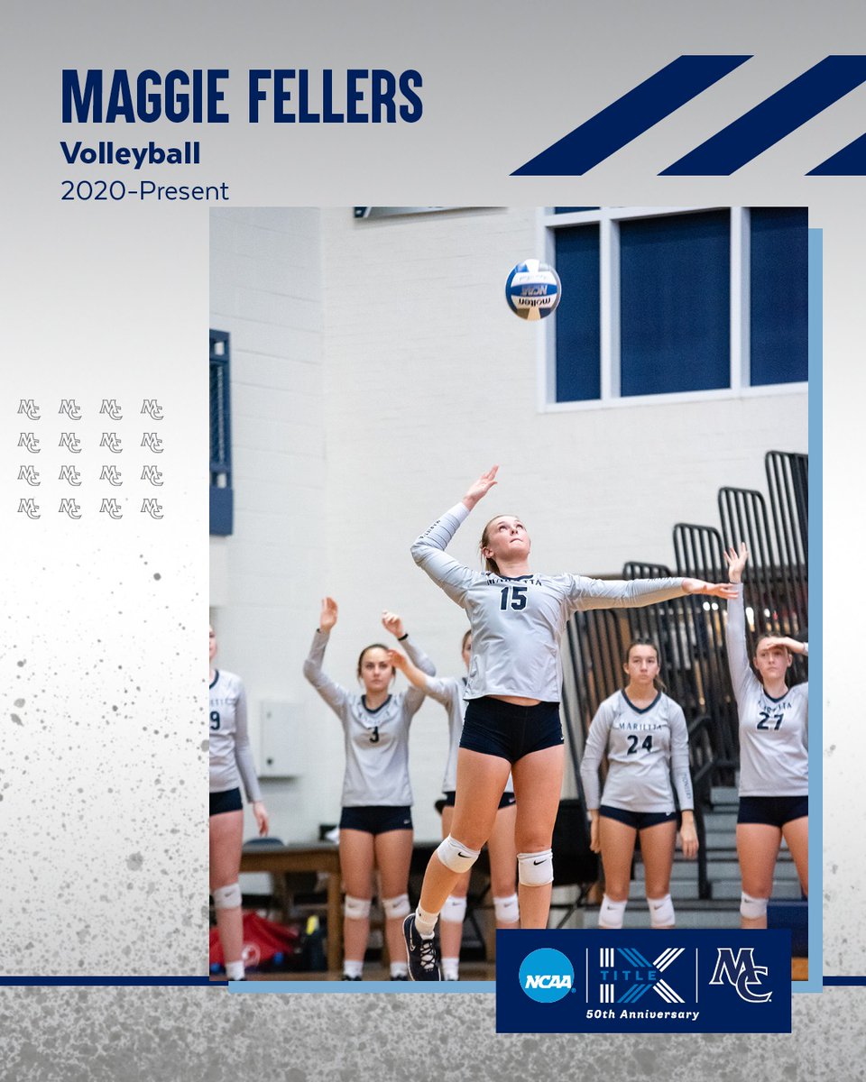 Maggie Fellers became Marietta College’s first volleyball player to earn All-America honors during her junior season. A two-time first team All-OAC selection, Maggie led the Pioneers to 19 victories and a spot in the conference semifinals.
#TitleIXTuesday #UnitedByIX #TitleIXat50