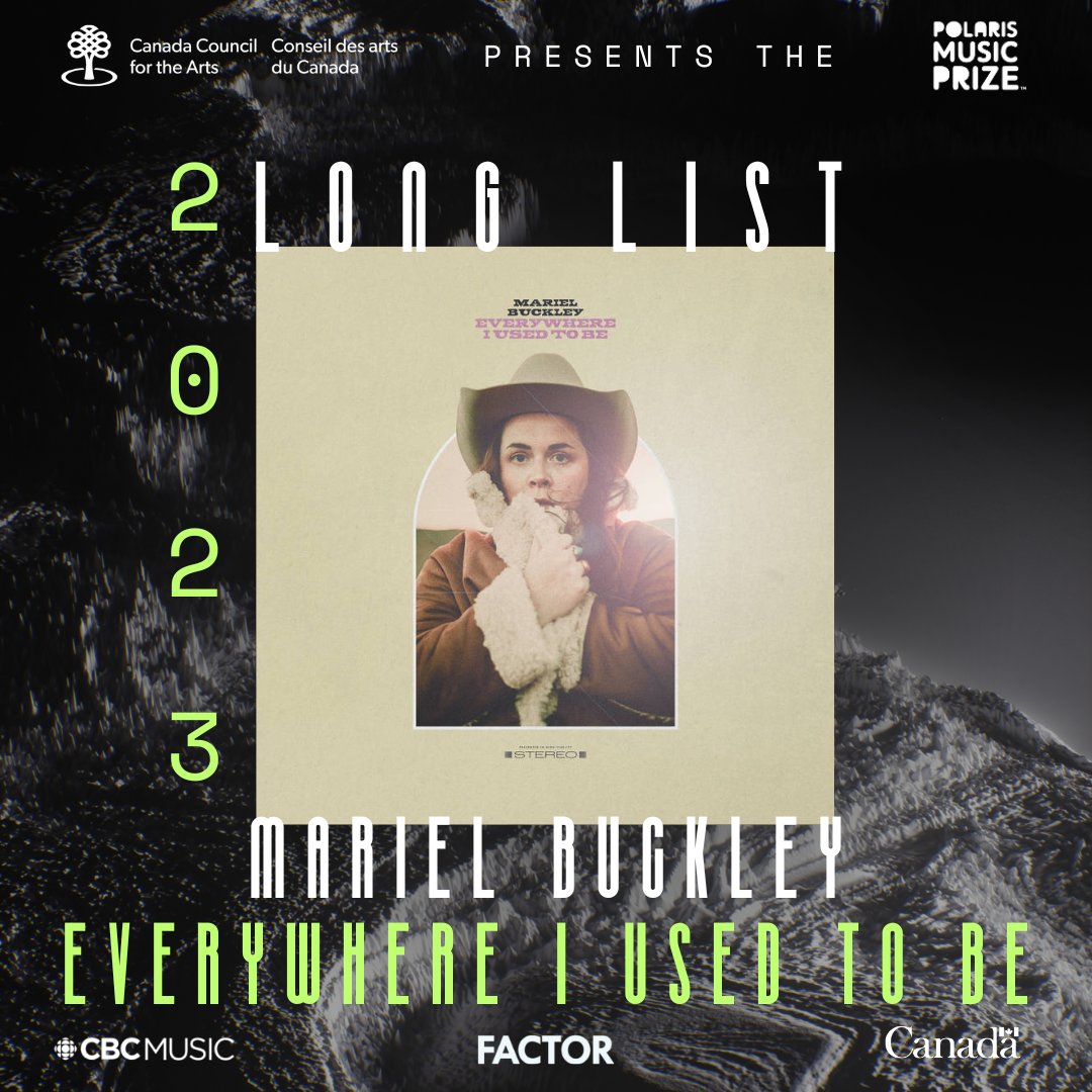 PolarisPrize's tweet image. .@mariel_buckley 'Everywhere I Used To Be' has been nominated for the #Polaris2023 #LongList.
Mariel Buckley 'Everywhere I Used To Be' est en nomination sur la #Longueliste du #Polaris2023.
@Conseilartscan @CanadaCouncil
#FACTORFunded