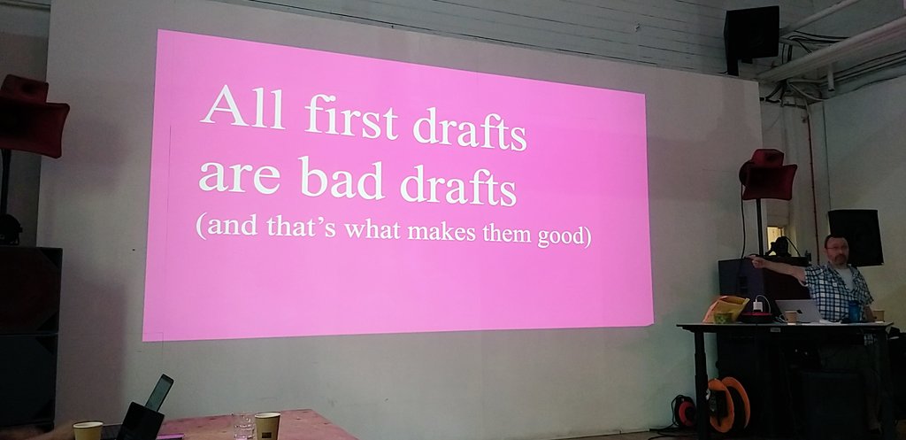 Lots of wisdom from @gilest on day 1 of Working in the open course 🤩