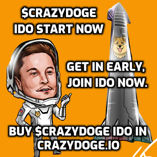 crazydogeio's tweet photo. Get ready for your next #1000xGems ?
➡️Join $CRAZYDOGE IDO,🌊Get Free #Airdrop!
🐦Be Early Bird, Don't be Late!
#Uniswap Listing
#EthereumBlockchain
🔥Start Now!🚀
#CRAZYDOGE #PEPE #ShibaInu
Join IDO: https://t.co/hENSUSpCZ0 https://t.co/NzEA9fscBl