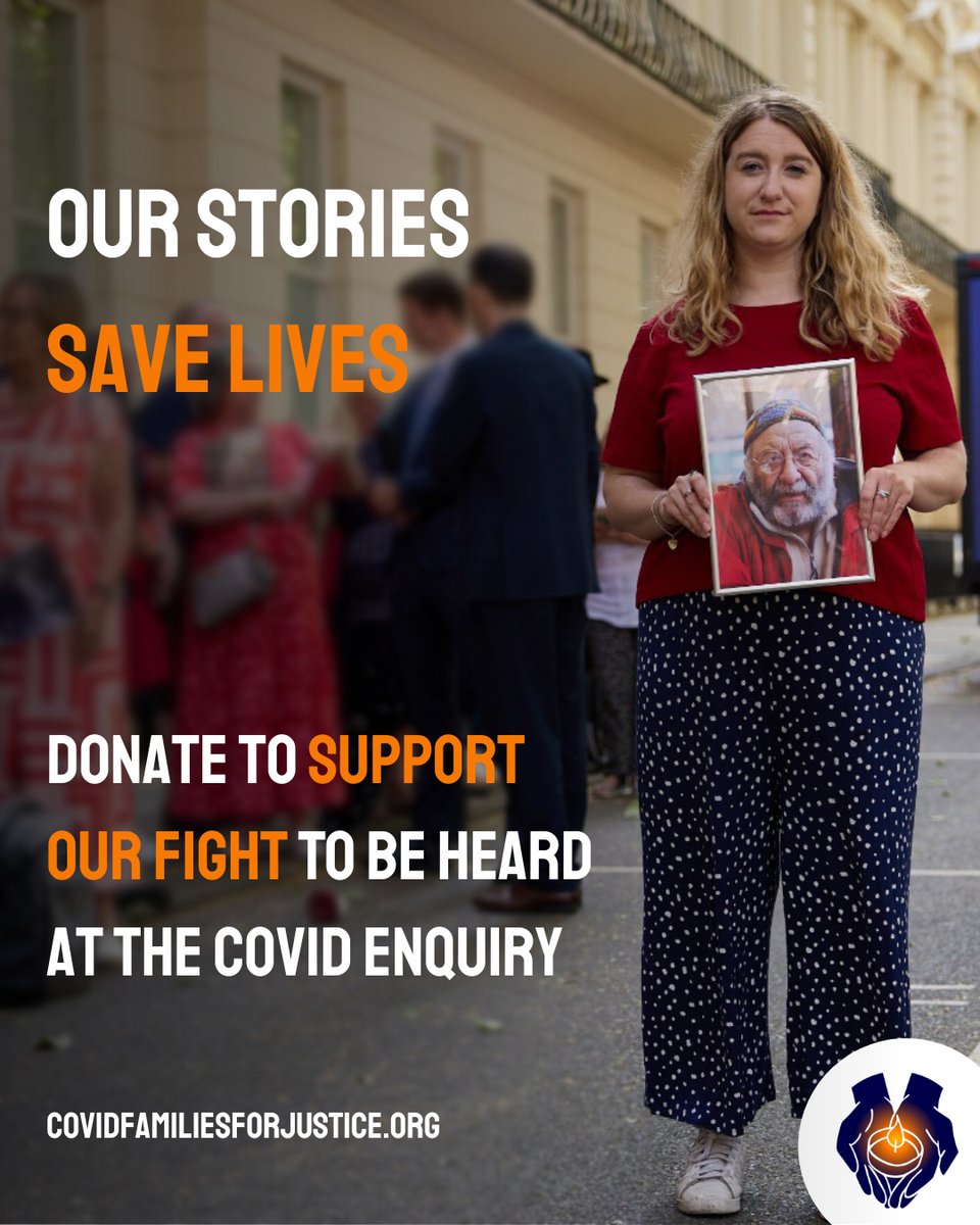 When it comes to what went wrong in the pandemic, we are tragically the experts.

Put simply: our stories will save lives.

Please donate if you can and RT to help give the bereaved a voice at the Covid Inquiry: crowdfunder.co.uk/p/covid-bereav…