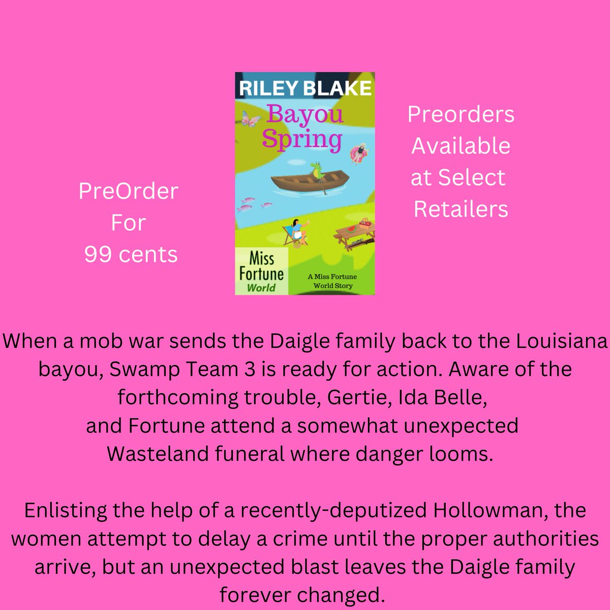 #99cents #preorders!

#Preorders now available at Apple, Barnes & Noble, Kobo, Tolino, Smashwords, and Vivlio

#bookish #readingcommunity #bookcommunity #bynr #newrelease #preorder #cozy #cozymystery #booktwt #mystery #thriller #suspense #suspensethriller #booksbooksbooks