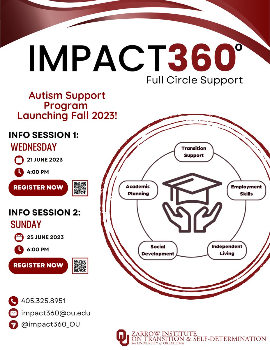 spark360_OU's tweet photo. Register today for one of our informational webinars!
#OUAutismSupport #impact360OU #FullCircleSupport https://t.co/txLyXgThgT