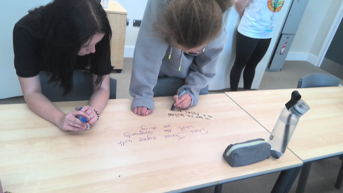 Sssshhh! We're debating! 
Adders class had a silent debate today. They responded to questions posed on the table as well as to each other. 
#English #SEND #edutwitter #silentdebate #autism #learning