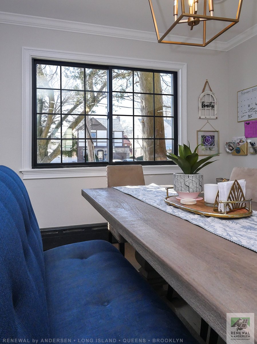 Stylish #diningroom with new black #slidingwindow we installed
. . . . . . . . . .
Find out more about replacing your #home #windows -- Contact Us Today! 844-245-2799 -- #RenewalbyAndersen #Queens #LongIsland and #Brooklyn
#homeimprovement #remodeling #contractor #windowcompany