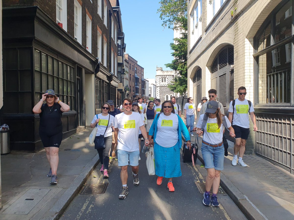 @BoltBurdonKemp are taking part in today's #legalwalk, a huge day in the legal calendar, supporting @londonlegal. Lets do our part to raise awareness and funds for legal advice services. #BoltBurdonKemp #Accesstojustice #Londonlegalwalk2023