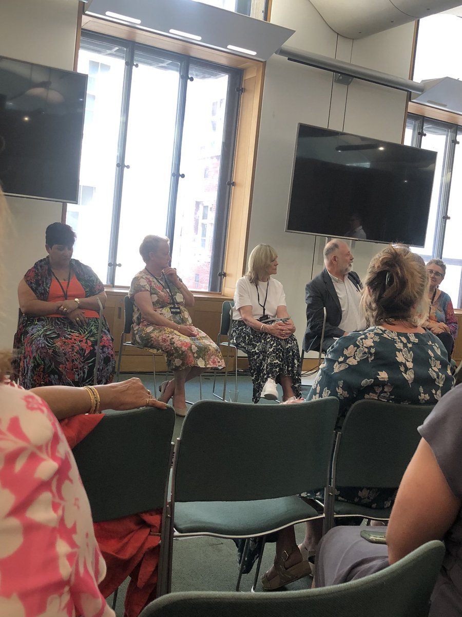 Very privileged to see <a href="/PlutoPlaysUK/">Brian Daniels/PlutoPlaysUK</a> new play based on a care home during the pandemic at Parliament today. Really emotional and thought provoking panel discussion with Care Professionals afterwards especially on the first day of #TheCovidInquiry