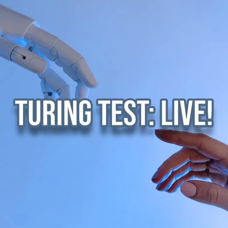 TONIGHT | 9:30 PM 
TURING TEST: LIVE! 
Can you tell the difference between humans and robots? A panel of comedians will present a piece of media and the audience will decide whether it was written by a person or ChatGPT. 
Tickets➪➪ buff.ly/3NpR8CU