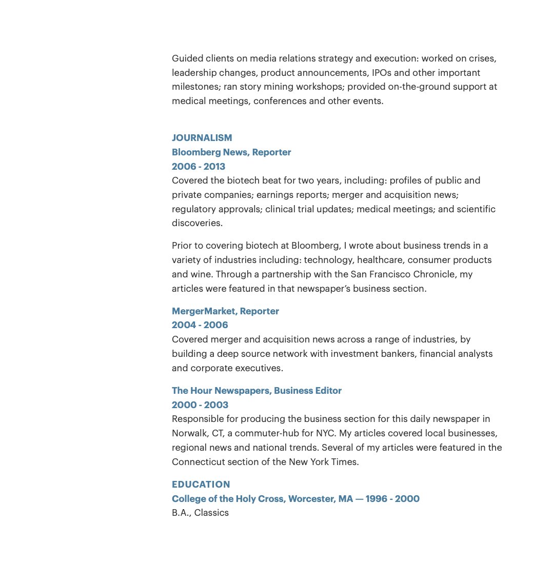 RS_Flinn's tweet image. Hi everyone - I am looking for my next career opportunity. I have 20+ years of experience, including a journalism career (Bloomberg, bylines in NYT, SF Chron) + a decade in PR, working at an agency (W2O) and in-house at biopharma (J&amp;amp;J, Audentes, Resilience &amp;amp; Kriya). DMs are open!