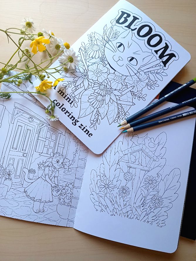 Bloom (Mini) Coloring Book