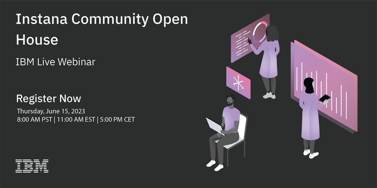 📢It's not too late to sign up for our next Community Open House, a very informative session where you can discover all about the IBM Instana community in 60 min! ⬇ okt.to/YSUbzy