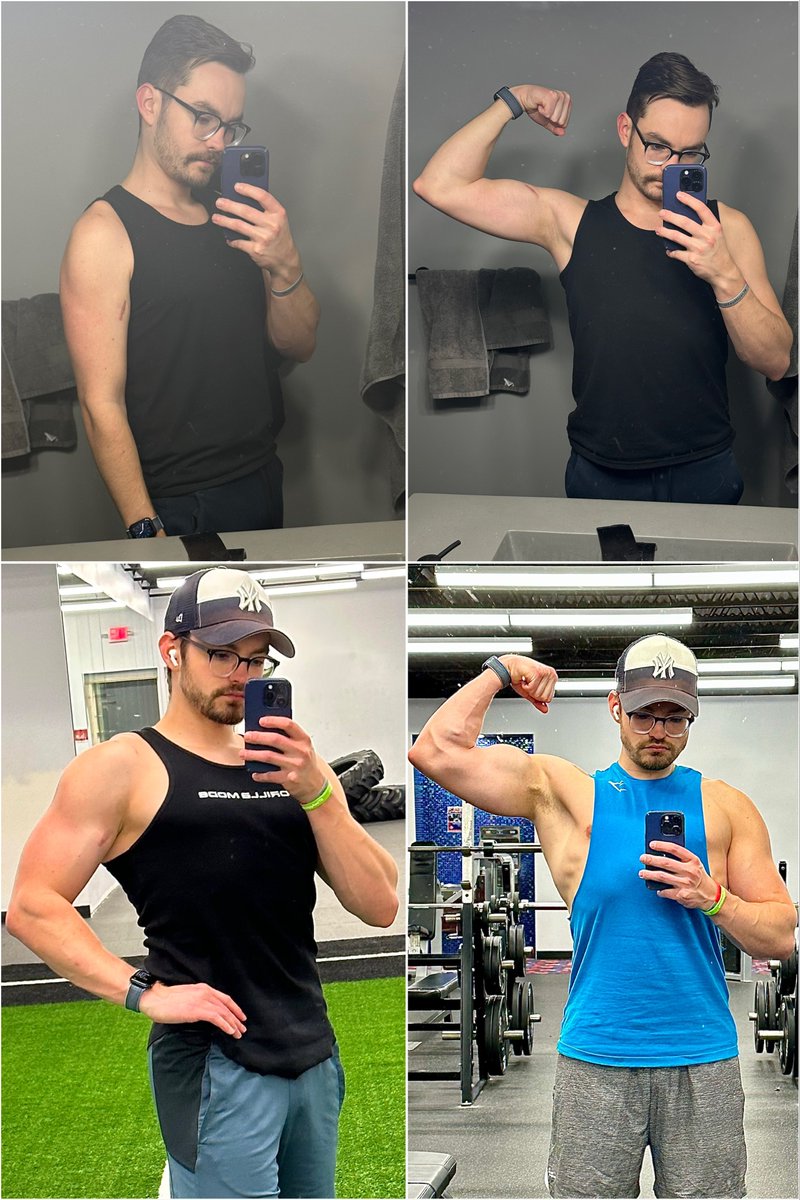 January 1st (8 months after shoulder/bicep surgery) ➡️ Now. 

#TransformationTuesday