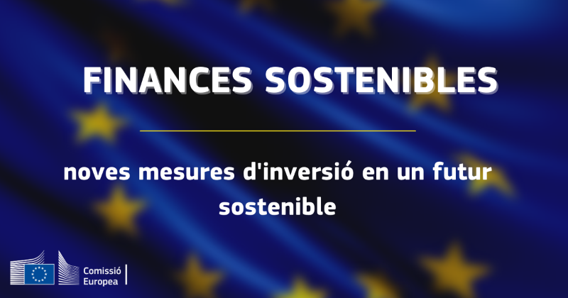 ComissioEuropea's tweet photo. 🌿 Transició cap a una economia #sostenible: la Comissió presenta mesures per ajudar les empreses i inversors a finançar projectes de transició i augmentar la transparència en les inversions sostenibles.
📈 Objectiu: contribuir als objectius del #PacteVerd Europeu.