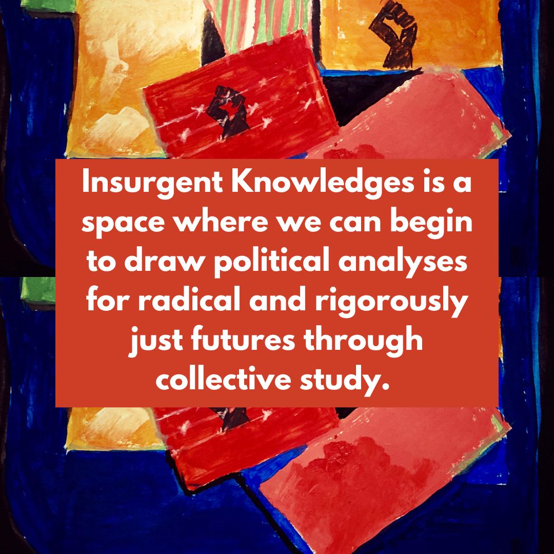 very pleased to share that a project @AjeebAurat and i have been dreaming of is finally taking shape: Insurgent Knowledges, a work-in-progress public education collective that dreams of free knowledge and critical exchange for all. all info here: instagram.com/insurgentknowl…