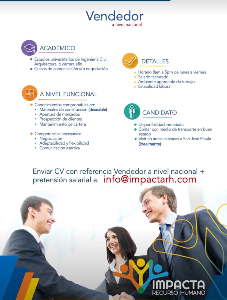 #OportunidadLaboral
#EmpleoGT