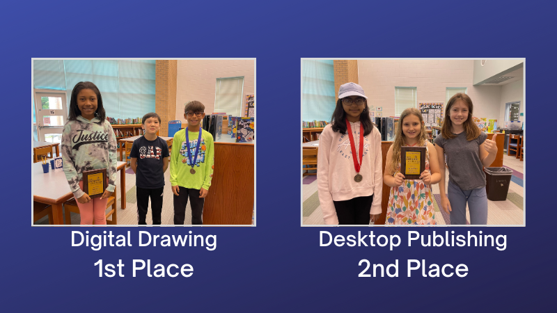 Congratulations to the Norge Computer Club who competed at the WHRO Great Computer Challenge in May.  The Desktop Publishing team placed 2nd and the Digital Drawing team placed 1st!  All who participated did a great job and represented Norge well. #WeAreWJCC #norgeroadrunners