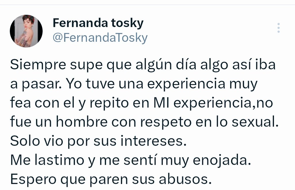 AR_Bochinche's tweet image. La actriz Fernanda Tosky  dice que tuvo una terrible experiencia con el líder de #PoderPrieto
#TenochHuerta