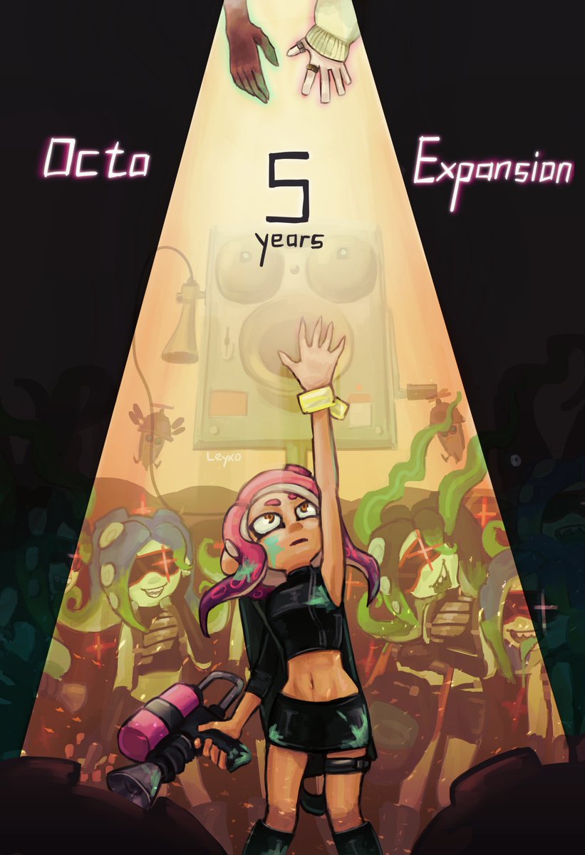 HAPPY 5th ANNIVERSARY OCTO EXPANSION‼️🎱🐙

Thank you for being so awesome<3
#Splatoon2 #OctoExpansion