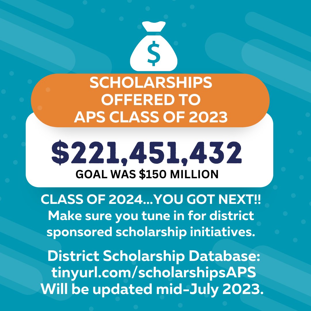 ATL School Counselor (@atl_counselors) on Twitter photo 🎶I'm so excited, and I just can't hide it. 🎶Congrats to <a href="/apsupdate/">ATL Public Schools</a> Class of 2023 for earning a record high of scholarship offers. Ideas already being developed on how to keep this momentum going for #Classof2024. Stay tuned!!! 🎶I'm so excited, and I just can't hide it. 🎶Congrats to <a href="/apsupdate/">ATL Public Schools</a> Class of 2023 for earning a record high of scholarship offers. Ideas already being developed on how to keep this momentum going for #Classof2024. Stay tuned!!!