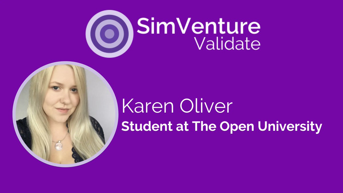 Founder of Beyond the Bathroom Scale and <a href="/OpenUniversity/">The Open University</a> student, <a href="/KarenLynneO/">Karen Lynne Oliver BA, MA</a>, shares her experience of using SimVenture Validate in our latest YouTube video. Check it out  👇 

buff.ly/43VLGNA