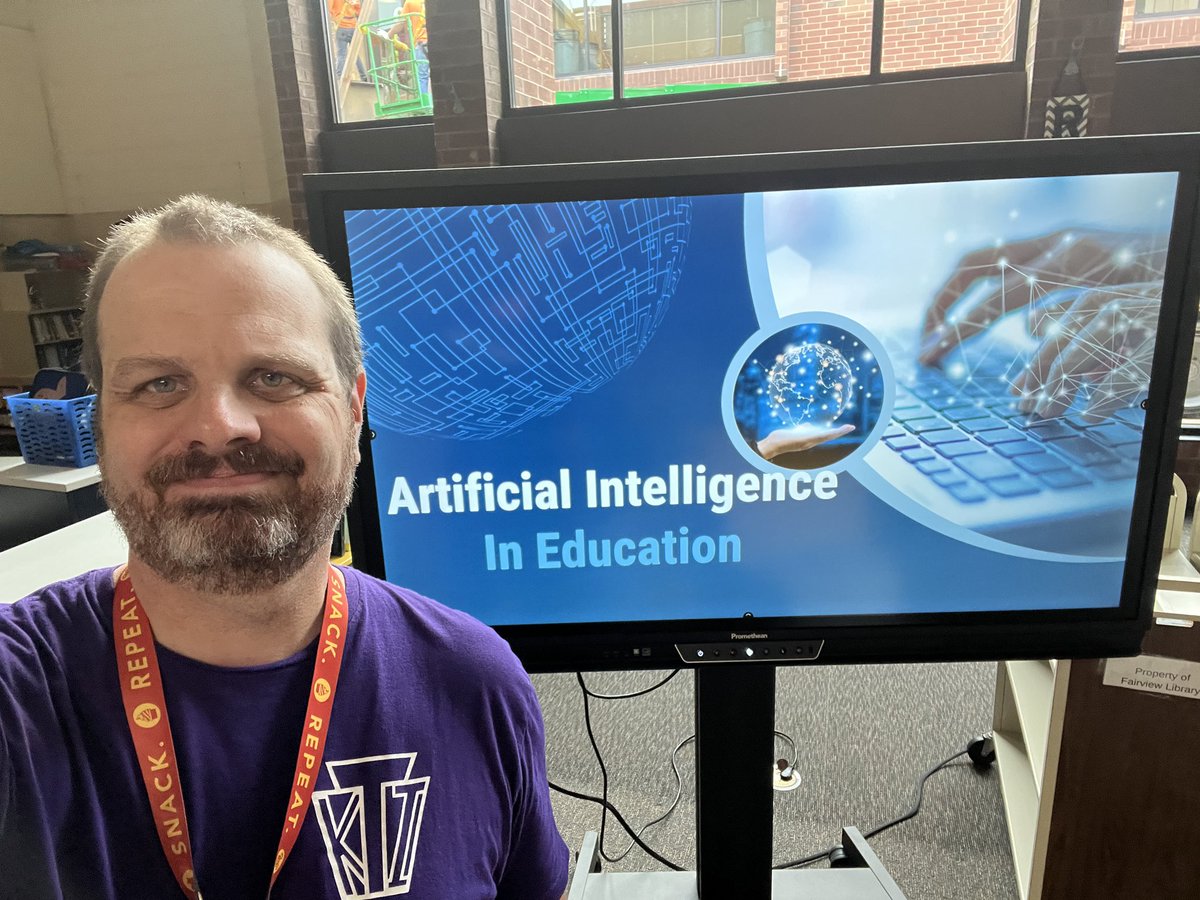 KMcCray85's tweet photo. #AIinEDU session was amazing this morning with some amazing Ts from @wasdpa! No nay sayers just excited professionals to help their Ss interact responsibly and ethically with these transformative platforms! #DreamJob #EdTech #CanNotHide #TransformED https://t.co/ELKTi5qxpM