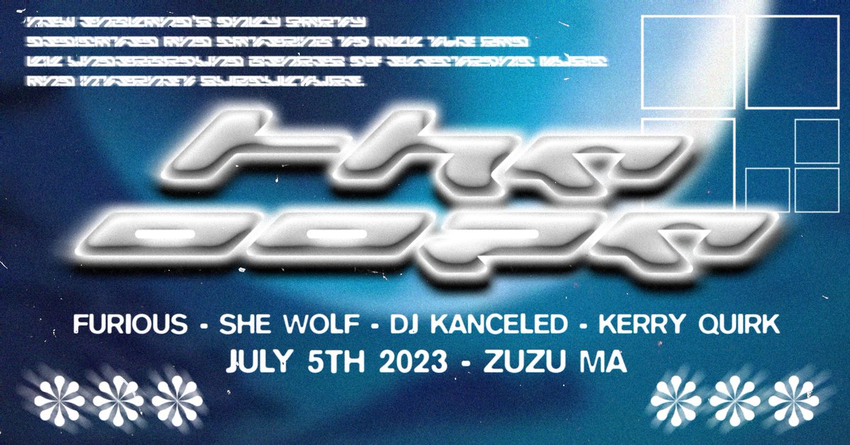 The OOZE 7/5/23 feat. Furious, She-Wolf, DJ Kanceled RSVP: fb.me/e/3xebkblo9