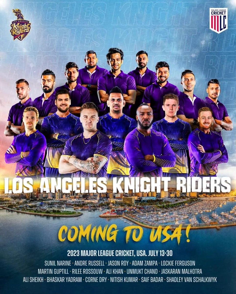 LA Knight Riders MLC Squad 🔥