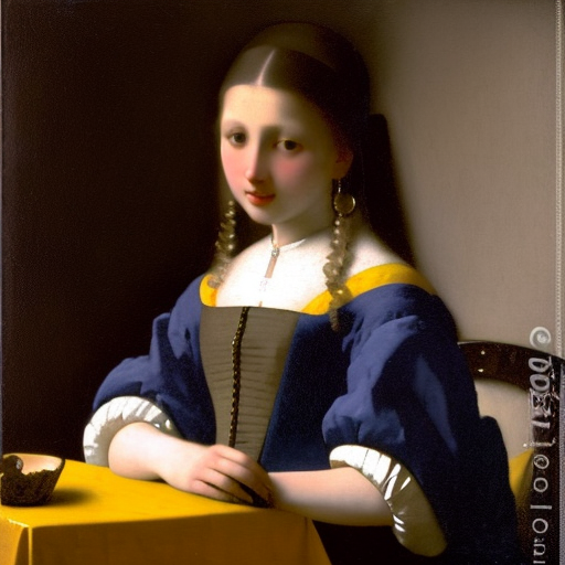 Vermeer AI Museum exhibition
#vermeer #AI #AIart #AIartwork #johannesvermeer #painting #フェルメール #現代アート #現代美術 #modernart #contemporaryart #modernekunst #investinart #nft #nftart #nftartist #closetovermeer
Girl at a table