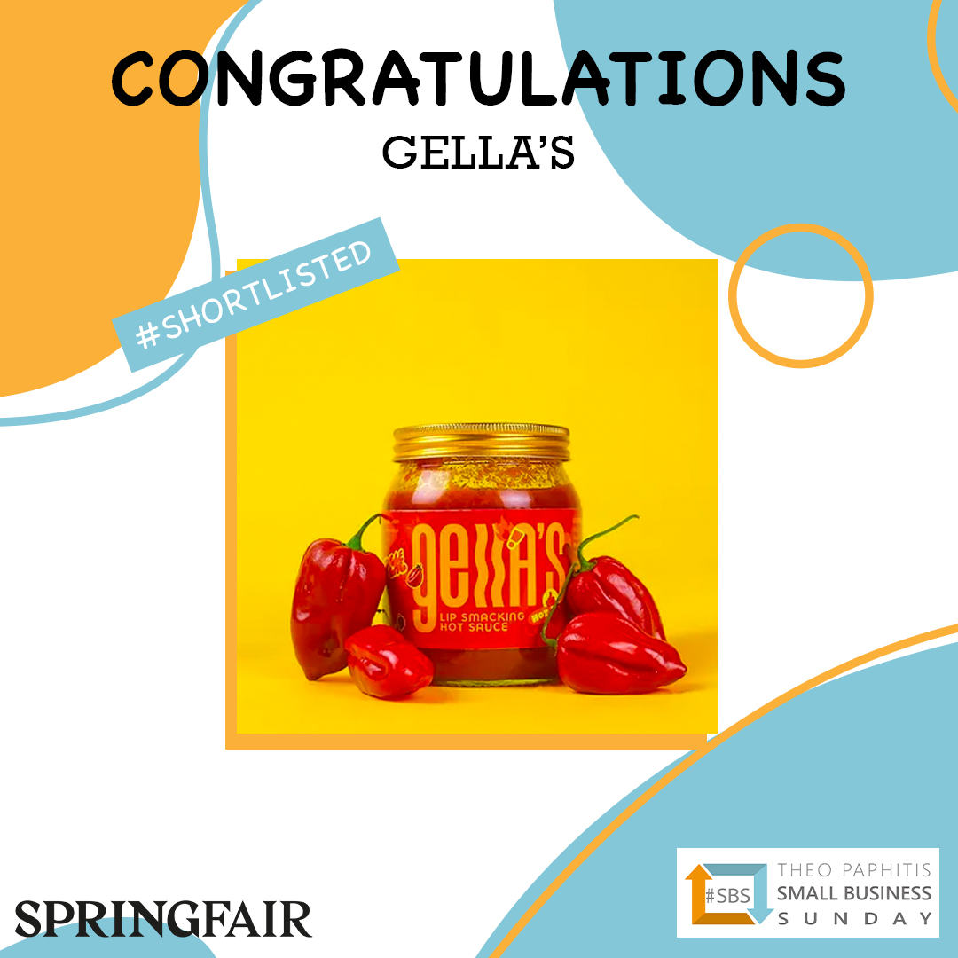A big congratulations to <a href="/GellaKitchen/">Gella’s</a>!! You’ve been shortlisted in the #SBS X Spring Fair Competition. You are still in the running to win 1 of 12 stands in the #SBSPavilion at #SpringFair 2024. <a href="/SpringAutFair/">Spring & Autumn Fair</a> #SBSwinnershour